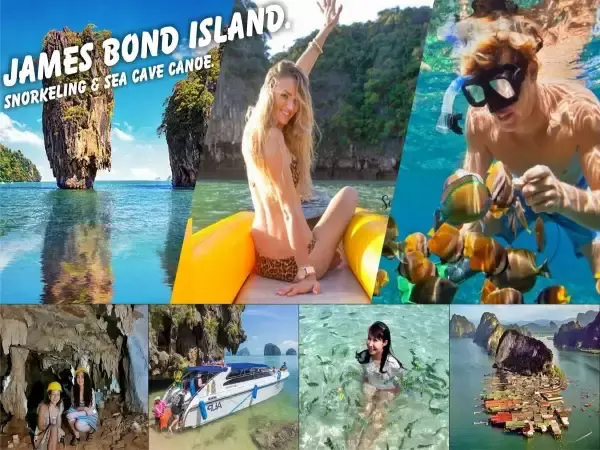 ​JAMES BOND ISLAND TOUR BY SPEED BOAT.  ​ SEA CAVE CANOE IN PHANG NGA BAY. AND SNORKELING AT KHAI ISLAND.