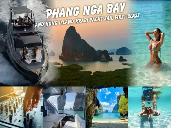 ​PHANG NGA BAY & HONG ISLAND KRABI SEA CAVE CANOE DAY TOUR BY LUXURY YACHT 
