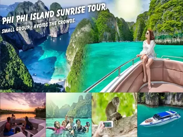 Phi Phi island Sunrise tour Maya Bay Bamboo island Tour By Speed Boat