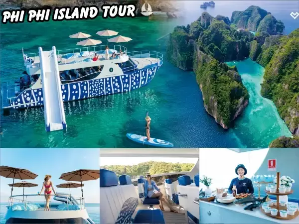 Phi Phi Island tour Maya bay + Blue lagoon + Maiton Island tour speed catamaran
