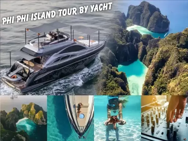 Phi Phi island tour  May Bay ​by luxury yacht sail first class.