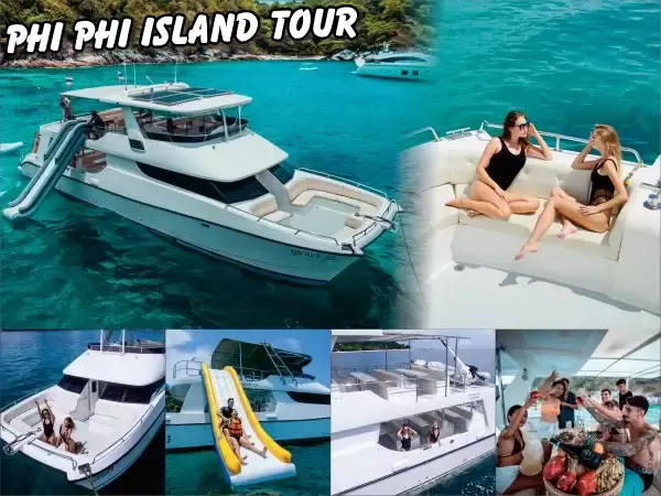 Phi Phi island tour Maya bay + Blue lagoon + Maiton Island ​Tour by luxury catamaran