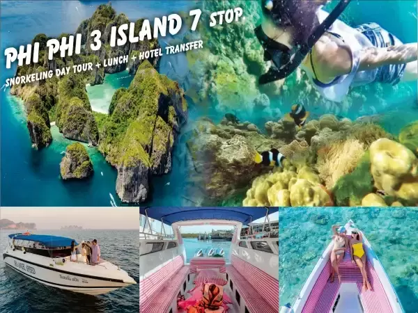 Phi Phi Island tour Maya Bay + Blue lagoon + Khai Island tour by speed boat