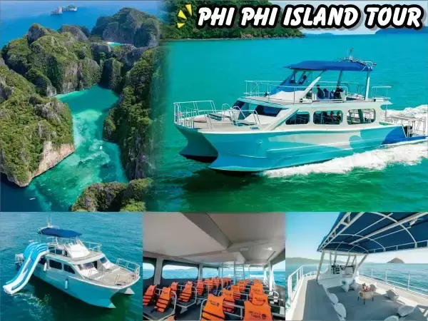 Phi Phi Island tour Maya Bay + Khai Island + Maiton Island Tour by Speed Catamaran
