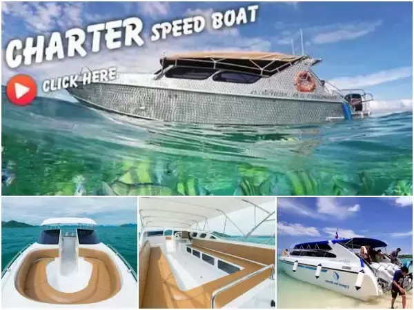 PHI PHI ISLAND  PRIVATE CHARTER SPEED BOAT